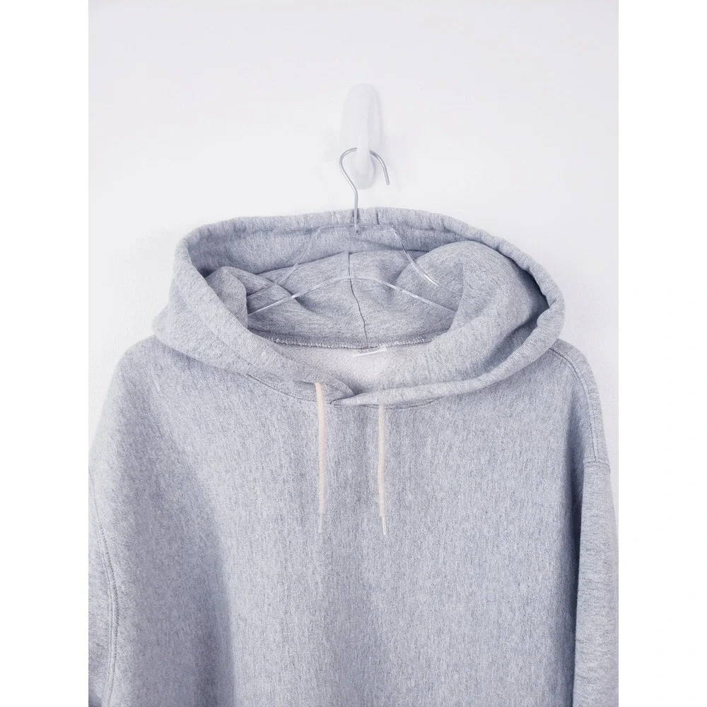 J. Crew Sportswear Heritage 14 oz Hoodie Gray Pullover Reverse Weave Style  XXL